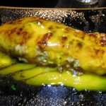 炭火焼鳥串道 - 月見つくねの炭火焼