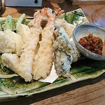 うどん山長 - 天ぷら盛り合わせ
