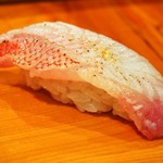 Sushi Dokoro Tatsutoshi - キンキ炙り（2016年11月）