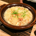 観山 - 雲井窯の土鍋カニご飯