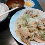 綿徳 - 肉とキャベツの味噌炒め定食