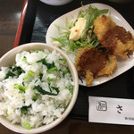 ささら - 菜飯 魚フライ
      ２０１６年１２月１２日