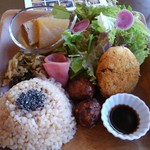 Musubi Macrobiotic dessert - 地産品の登米プレート♪