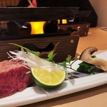 四季会席 香桜凛 - 山形牛サーロインすき焼き風　宇宙芋のとろろ掛け