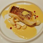 ステーキ花郷 - 出来上がり～!! 白味噌のクリームソースがけ～!!  ピリ辛のピンクペッパー添え～♪(^o^)丿