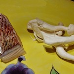 ステーキ花郷 - 焼く前の『鯛』と『しめじ』の食材～♪(^o^)丿