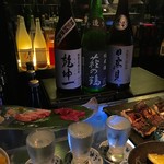 路地とうや - 宮城の日本酒飲みくらべ（乾坤一＆萩の鶴＆日高見）