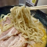 しょうゆのおがわや - 中ちぢれ麺