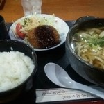 うえすぎ庵 - 3度め訪問時のうどん定食650円