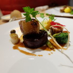 ル・レガル・トワ - 紫芋や芽キャベツなどの野菜もおいしい