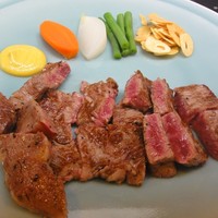 くいしんぼー山中 - ロースステーキコース15000円・・・ロースステーキ