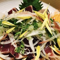 カツオわら炙りタタキ 柚子ポン酢