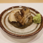 鮨 福原 - 青森の煮アワビ