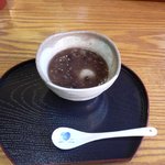 狭山 翁 - デザートのそば白玉ぜんざい