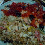 釧路 - シメは当然、イクラ御飯とカニ炒飯