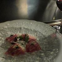 横浜うかい亭 - 寒ブリのマリネ。富山湾でとれたブリです。