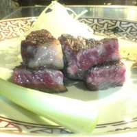 横浜うかい亭 - サーロインステーキ。もう少し食べたかった！