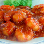 中華四川料理 もりた - 自慢のチリソースを使ったえびのチリソース炒めです