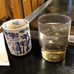 けやき - 初めにお水とお茶がダブルで登場