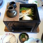 華鳳 - 朝食の湯豆腐(丸豆腐)