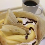 Dhippa Dan - バナナカスタードチョコ ￥390 コーヒー ￥100