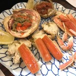 美よし野寿司 - セコガニは食べやすく捌いてくれます('16.11)