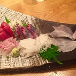 京ごちそう いしまる - お造り五点盛り