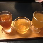 錦水館 - 梅酒飲み比べ