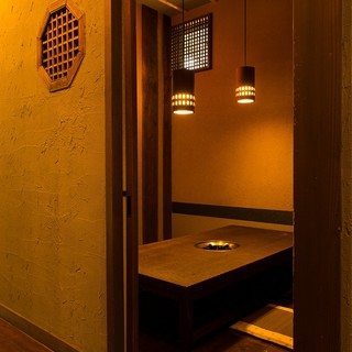全室個室。趣きある空間で接待などの大切なシーンにも最適