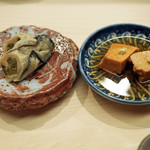 日本橋蛎殻町 すぎた - 酒蒸しにしたあと１０日味噌漬けにした牡蠣、そしてあん肝