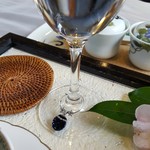 ブラジル屋 - お水のグラスの足にはチャーム