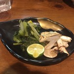 かたりべ - 焼き松茸と水菜