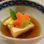 吉井旅館 - 白子豆腐？黄にら、