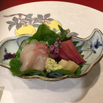 美かさ - 0. お造り（カンパチとマグロ）