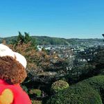 兼六園 三芳庵 - ここは兼六園の中にある眺望台。
      手前に金沢市の街、向こう側には
      お天気が良ければ能登半島や日本海が眺められるよ。