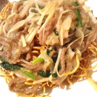 中国料理孝華 - 【2016/12】牛肉のあんかけ焼きそばみたいなやつ