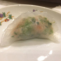 菜香新館 - セロリと海老の三日月蒸し餃子