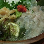 釣船茶屋 ざうお - ヒラメのお造り