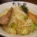 Abu Asoba Semmon Ten Taoka - 野菜盛の倍盛(麺2玉)～800円