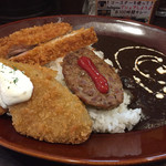 100時間カレー B&R - 3つトッピングカレー880円