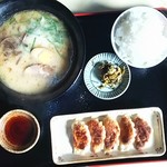 文化ラーメン - 《2812》この日の同行M氏の『文化定食』、ヤッパ本道がgoodか。