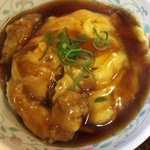 十八番 - 半天津飯☆★★☆エビ天が2個コロンと嬉しい
ただ ご飯の量は減ってる