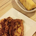 南国酒場リバーサイド - デザートのパインと、フレンチトースト