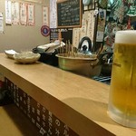 郷土料理 奥津軽 - 麦スカッシュ！ゴールドジョッキ(^^ゞ