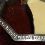 白湯スープと麻辣スープは9:1で。