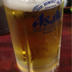 焼肉ハウスおおもり - 生ビールはアサヒスーパードライ