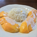 和sian-cafe aimaki - マンゴーともち米のココナッツミルク煮 カオニャオマムアン（Ｌ）