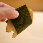 鮨 あらい - 平貝の磯辺巻き