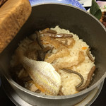 紫雲閣 - 料理長おまかせ和食膳…焼き糸より鯛と蕨の釜飯