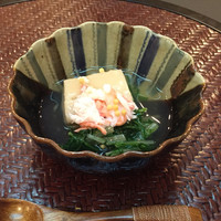 おもてなし茶屋　咲扇 - 蟹とごま豆腐のくず寄せ
